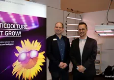 Philipp Engel with Engel lighting manufacturers distributer of horticultural fixtures and photovoltaics solutions. Johann Waldherr with Württemberg Electrik, supplier of small electronic components.